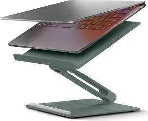 Desk Laptop Stand  Height Adjustable Ergonomic Computer Stand  Compatible with MacBook Air/Pro iPad  HP  Microsoft Surface & Laptops & Tablets Up to 5kg (Slate Green)
