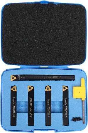 3/8" 5ps/set Indexable Turning Tool Set (4Ps turning + 1 PC boring), 2386-0038