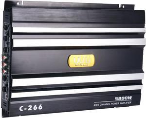C-266 Car 4 Channel Power Amplifier Stereo Audio Super Bass Sub Woofer Amp 12V