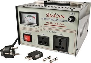 500 Watt 110v to 220v Step Up Down Voltage Converter Transformer with Built-in Power Regulator, AR-500