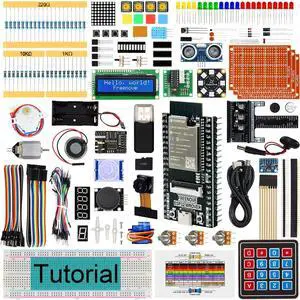 Ultimate Starter Kit for ESP32-WROVER CAM (Included), Dual-core 32-bit 240 MHz Microcontroller, Onboard Camera Wireless, Python C Java, 795-Page Detailed Tutorial, 240 Items, 122 Projects