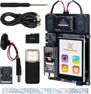Development Kit for ESP32-S3-WROOM CAM (Included), Dual-core 32-bit 240 MHz Microcontroller, Onboard Camera Wireless, Touch Screen Stereo Speakers Heart Rate Sensor, Tutorial Code