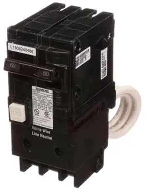 QF250A Breaker Ground Fault Circuit Interrupter, 50 Amp, 2 Pole, 240 Volt, 10,000 AIC
