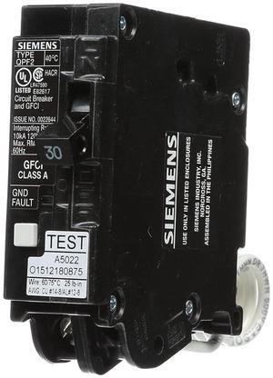 QF130A Ground Fault Circuit Interrupter, 30 Amp, 1 Pole, 120V, 10,000 AIC