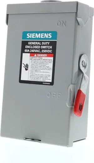 GNF322RA 60-Amp, 3-Pole, 240V General Duty Compact Series Safety Switch, Non-Fusible, Outdoor