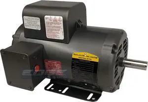 5HP AIR COMPRESSOR ELECTRIC MOTOR, 56HZ FRAME, 3450RPM, 208/230V, SINGLE-PHASE, 7/8" SHAFT, 1.15 SERVICE FACTOR MADE IN USA
