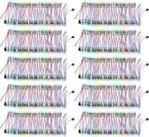 500pcs WS2811 12mm Diffused Digital Dream Color RGB LED Pixel String Light Individually Addressable LED Pixels Module for LED Screen Wall Outdoor Advertising Board Signs IP68 Waterproof DC 5V