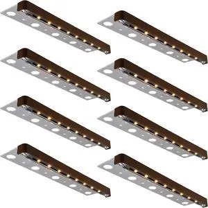 8-Pack Classic Series 12 Inch LED Retaining Wall Lights, Hardscape Lighting Low Voltage, Voltage Landscape 12V Paver 3W Outdoor Step 2700K Soft White, ETL