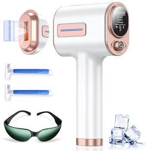 Laser Hair Removal, 999,900+ Flashes IPL Hair Removal Device for Women and Men, Ice-Cooling Painless Laser Hair Removal, At-Home Hair Remover for Armpits Back Facial Legs Arms Bikini Line