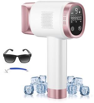 Laser Hair Removal for Women and Men, IPL with Ice-Cooling System for Nearly Painless And Long-Lasting Result At-Home Permanent Hair Removal Device 999999 Flashes for Whole Body Use