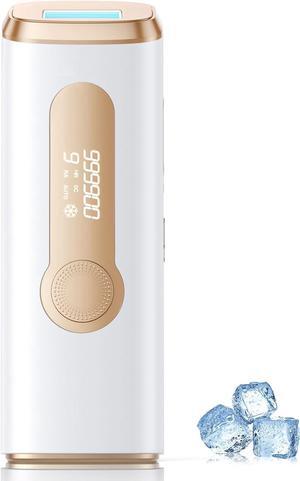 Laser Hair Removal with Cooling System, IPL Hair Removal for Women and Men, 3-in-1 At-Home Hair Removal Device for Facial Legs Arms Whole Body Use, 9 Energy Levels