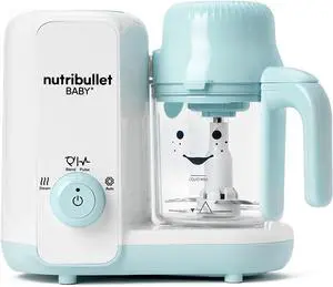 Baby Steam + Blend, White/Blue