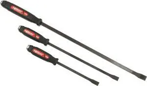 61355 Dominator Pry Bar Set, 3-Piece Curved, Black Oxide Finish
