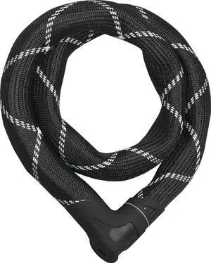 Iven Chain 8210 Chain Lock - Hardened Steel Bicycle Lock - Synthetic Fibre Coated Security Level 10