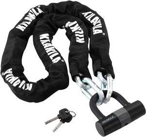 Security Chain Lock Heavy Duty Bike Lock 10mm Bicycle Lock Motorbike Lock Disc Lock with 16mm U Lock