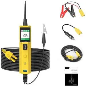 Car Circuit Probe Kit,12V 24V Automotive Circuit Tester Car Electrical System Test Tool Kit,AC DC Resistance Digital Voltage Tester,Short Finder,Relay Fuse Tester