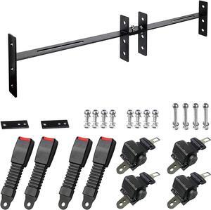 Universal Golf Cart Seat Belt, 4 Passengers (2+2) Ezgo Golf Cart Seat Belt, 47 Retractable Club Car Seat Belts, Fits 4-Seats Golf Car for EZGO, Yamaha Club Car