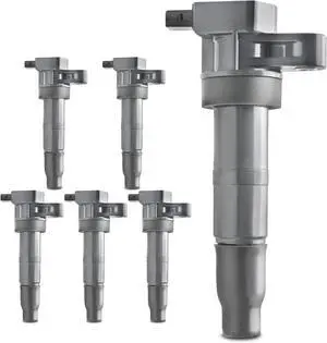 Coil Pack Compatible with Hyundai Sonata 2006-2010 Santa Fe 2007-2018 Kia Sedona 2006-2017 Sorento 2007-2017 V6 3.3L 3.5L 3.8L 6-PC Set