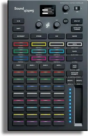 Professional DMX DJ Lighting Controller with 3 Months SoundSwitch Software Access and DMX Lights and Phillips Hue Support