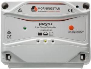 Prostar 30A PWM Solar Charge Controller (PS-30) - ligent Solar Panel Regulator, Supports 12V/24V LA/Lithium Batteries, LVD/Lighting Control, HazLoc Rated, Low Noise - Designed in USA