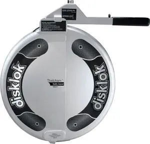 Security Device - Steering Wheel Lock - Full Cover - Silver - Thatcham Approved (Small, 13.7in - 15.3in)