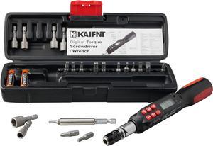 K551 Digital Torque Screwdriver/Wrench Set, 5 to 85 in·lbs, Buzzer/LED Flash Notification, Dual Direction