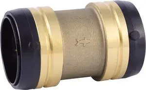 2 Inch Coupling, Push to Connect Brass Plumbing Fitting, PEX Pipe, Copper, CPVC, PE-RT, HDPE, UXL0154