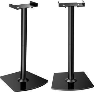 Universal Speaker Stands Pair with Cable Management, 33.6 inch Speakers Stands for Bookshelf Speakers, Satellite Speakers & Surround Sound Speaker Holds to 22lbs (PGSS2)