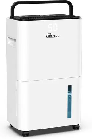 2000 Sq. Ft Dehumidifier for Basement with Drain Hose & 0.66 Gallon Tank, 34 Pint Dehumidifiers for Home with Auto Shut off, 24HR Timer
