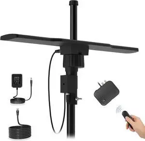Digital HD TV Antenna Outdoor, 1600+ Miles Long Ranges, Directional 360 Degree Rotation,Outdoor TV Antenna for Smart TV,Support 2 TVs-8K 4K 1080p All Smart/Old TVs VHF UHF-35ft HDTV Cable