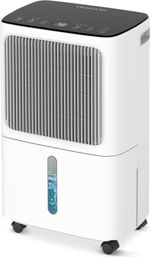2500 Sq.Ft Dehumidifiers for Home with Drain Hose Max 34 Pints, VEAGASO Dehumidifier for Basement, Large Room, Bathroom, Bedroom, Three Modes, ligent Humidity Control, Dry Clothes, 24HR Timer