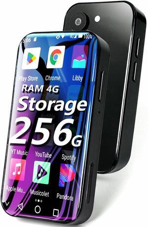 256GB MP4 Player with Bluetooth WiFi 4G Internet, Mini MP3 MP4 Player with Spotify, 3.0 Touchscreen Digital Music Player with  music, Portable Android MP3 Player with YouTube, Google Play,Camera