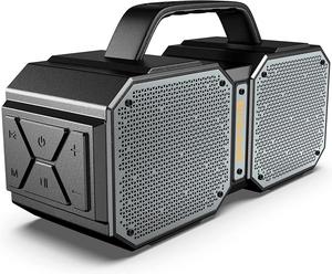 Bluetooth Speaker, Shock Portable Bluetooth Speaker, Bluetooth 5.3, Waterproof, Wireless Speakers, 60W Super Power, Outdoor Speaker, Black (New Model)