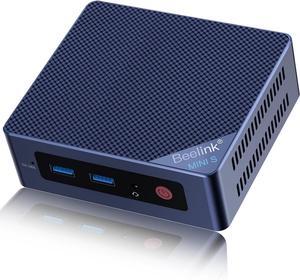 Mini PC, Mini S12 Pro  12th N100(Up to 3.4GHz), 16GB DDR4 500GB M.2 SSD, Desktop Computers Support 4K Dual HDMI Display/WiFi6/BT5.2/USB3.2/1000Mbps LAN/WOL Home/Office