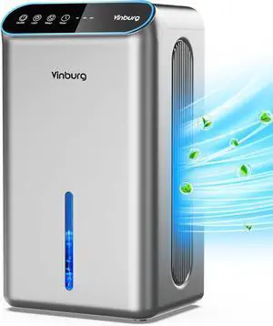 85 OZ Dehumidifier for Home, 801 sq ft Quiet Dehumidifier with Drain Hose, Reusable Filter, Sleep Mode, Auto Shut Off, Timer, Portable for Bedroom Bathroom, Basement