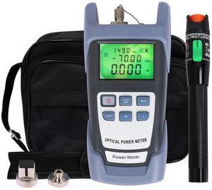 Fiber Optic Tools Cable Tester FC SC Power Meter & 2.5mm 30mV Visual Fault Locator with Sc, Fc Connector and Shoulder Toolkit