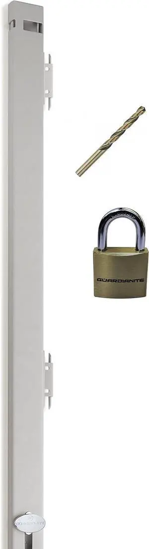 File Cabinet Locking Bar. Fits 4 Drawer File Cabinets. Includes Padlock and Cobalt Drill Bit. (Beige)