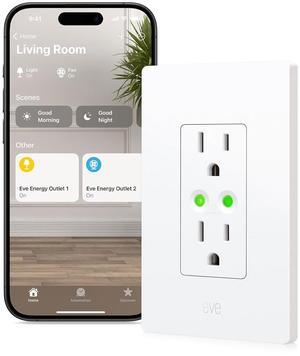 Smart Outlet & Power Meter, App & Voice Control, No Bridge, Thread, Works with  Home, Alexa, Google Home, SmartThings, 100% Privacy, Requires Thread Border Router