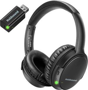 BKM300 Wireless TV Headphones with Bluetooth USB Transmitter, Simple Operation, 165ft (50m) Wireless Range, No Static & No Delay
