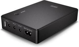 Mini UPS Battery Backup Uninterruptible Power Supply for Router, Modem, Security Camera with Input AC Output USB 5V DC 5V 9V 12V (37Wh)