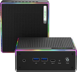 HA-4 Mini PC,  Ryzen 9 7940HS(5.2GHz) 8C/16T Mini Computer,32GB DDR5 RAM 1TB NVMe SSD,WiFi 6/BT 5.2/HD/DP/Full Function Type-C/RJ45/TDP up to 65W,Support 64GB RAM and 4TB SSD Extensions
