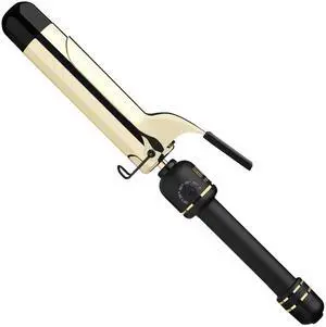 24K Gold Professional 1.5" Extended Barrel Curling Iron with Clamp for Loose Curls | 24K Gold Technology for Long-Lasting Results & Longer Barrel for Easy Styling