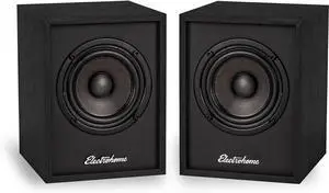 Huntley Powered Bookshelf Speakers with Built-in Amplifier and 3" Drivers for Turntable, TV, PC and Wireless Music Streaming Featuring Bluetooth 5, RCA and Aux (EB10B)