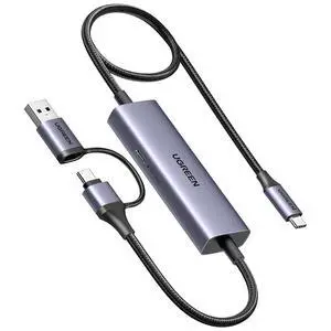 1080P 60FPS 2K@30Hz Capture Card with 100W Power Delivery Type C to USB-A/C Video Capture Card USB 3.0 with Ultra-Low Latency for Streaming, Compatible with Switch, iPad, Steam Deck