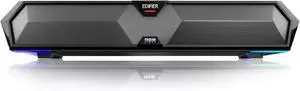 MG300 Computer Sound Bar: Loud Speakers with Deep Bass - Switch RGB Built-in Microphone for Gaming Speakers Wireless Bluetooth 5.3 & USB Adapter PC Sound Bar for Desktop