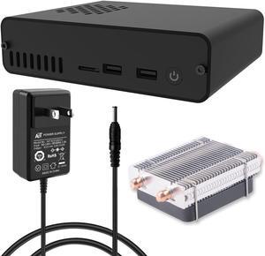 DeskPi Pro V2 2.5'' SATA HDD/SSD NAS Storage Kit for Raspberry Pi 4, Set-Top Box with ICE Tower Cooler & Power Supply for Raspberry Pi 4 Model B (NOT Include Pi Board)