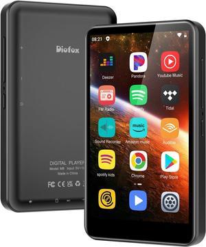 80GB MP3 Player with Bluetooth and WiFi, 4-inch Touch Screen mp3 Players with Bluetooth  with Spotify, SpotifyKids, Audible, Andora,  Player, MP4&MP3 Player up to 1TB (Black)