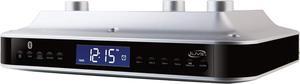 Under The Counter Wireless Stereo Bluetooth Speaker, Digital Alarm Clock, Kitchen Timer, Dual HD Speakers, FM Radio LCD Display, LED Light, Easy Installation, Sleek Modern Home Décor