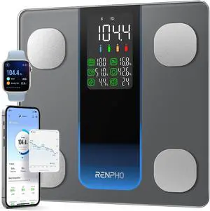 Smart Scale for Body Weight, FSA HSA Eligible, Weight Scale with 7-in-1 Large Display for BMI, Body Fat, Muscle Mass, 13 Body Composition, High Accurate Bluetooth Scale, 500lbs, 11.8", Elis 2XL