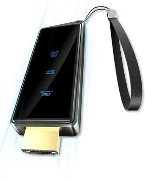 Wireless HDMI Display Dongle Adapter, Portable Transmitter, Streaming Media Video/Audio/File HDMI Wireless Extender from Smartphone,Laptop to HDTV/Monitor/Projector, Support Airplay DLNA Miracast